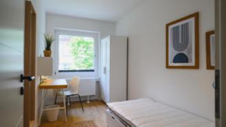 Möbliertes 8qm großes WG-Zimmer - modernisiert - fußläufig zur beliebten Rüttenscheider Straße - frei ab 1.12.